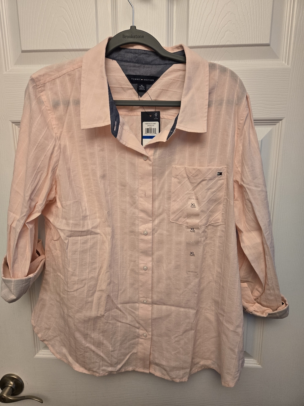 Tommy Hilfiger Pale Pink Button-Up Shirt